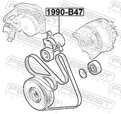 INTINZATOR CUREA CUREA DISTRIBUTIE FEBEST 1990B47 1