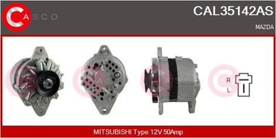 CASCO CAL35142AS Генератор  для MAZDA 323 II Hatchback (BD) 1.1