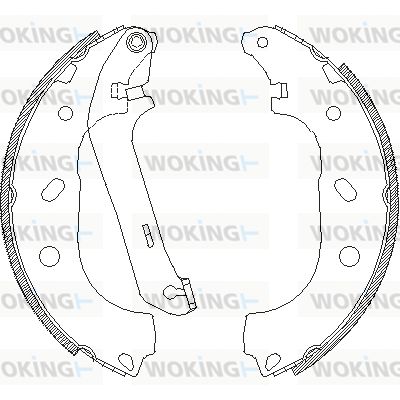 Комплект тормозных колодок WOKING Z4170.00 для FORD TOURNEO