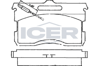 Комплект тормозных колодок, дисковый тормоз ICER 180103 для CITROËN DS