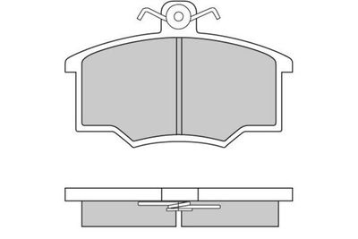 Комплект тормозных колодок, дисковый тормоз E.T.F. 12-0143 для VOLVO 340-360