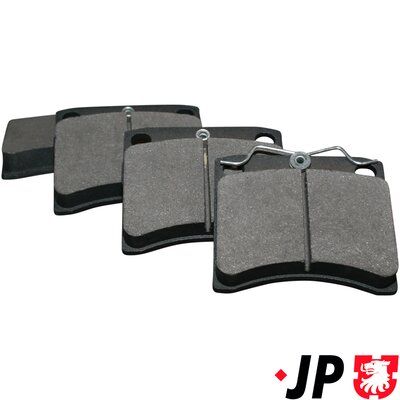 комплект спирачно феродо, дискови спирачки JP GROUP