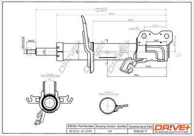 Dr!ve+ DP1610.10.0208 Амортизаторы  для NISSAN JUKE (F15) 1.6 DIG-T