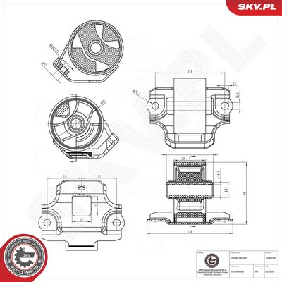 Zavěšení motoru ESEN SKV 75SKV232