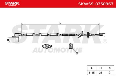 датчик, обороти на колелото STARK SKWSS-0350967