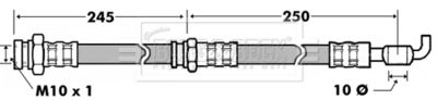 Тормозной шланг BORG & BECK BBH7433 для FORD RANGER