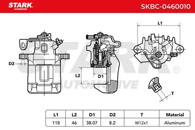 спирачен апарат STARK SKBC-0460010