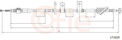 Cable Pull, parking brake 17.5029