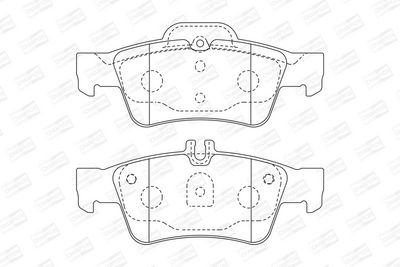 BREMSBELAGSATZ SCHEIBENBREMSE CHAMPION 571989CH 1