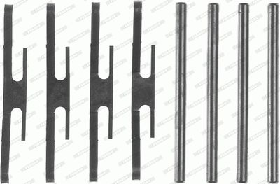 Комплектующие, колодки дискового тормоза FERODO FBA544 для OPEL MANTA