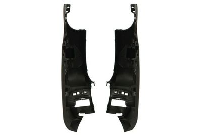 Bumper hoek Achter Links/Rechts (set  versie met achterflap, zwart) past: RENAULT KANGOO III Van 01.21-