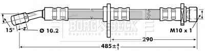 Brake Hose Borg & Beck BBH7019