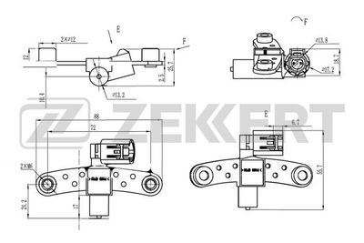 Датчик импульсов ZEKKERT SE-4062 для RENAULT LOGAN