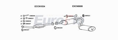 Układ wydechowy EUROFLO CNREL25D7004B