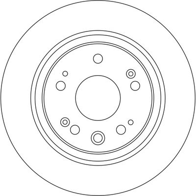 Brake disc Achter Links/Rechts past: HONDA ACCORD VII, ODYSSEY 2.0-2.4 07.02-05.08