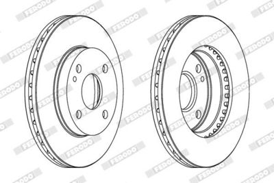 BREMSSCHEIBE FERODO DDF393C 1