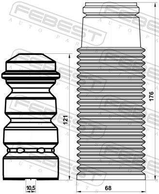 Dust Cover Kit, shock absorber OPSHB-CORDR-KIT