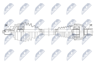 Приводной вал NTY NPW-ME-114 для MERCEDES-BENZ GLA-CLASS