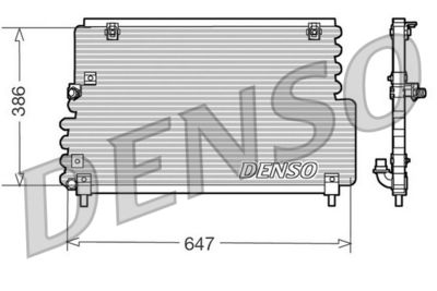 Конденсатор, кондиционер DENSO DCN33004 для VOLVO 480