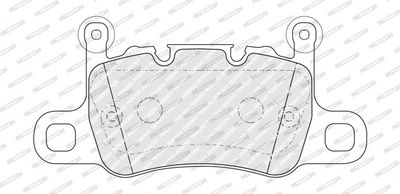 Remblokken set Achter , past: PORSCHE 911, 911 SPEEDSTER, 911 TARGA, BOXSTER SPYDER, CAYENNE, CAYMAN, PANAMERA, PANAMERA SPORT TURISMO 2.9-4.0H 12.11-