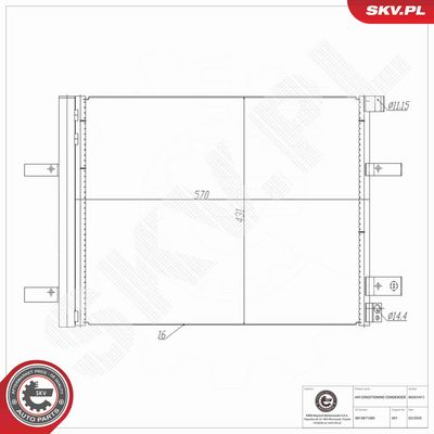 CONDENSATOR CLIMATIZARE ESEN SKV 86SKV411 7