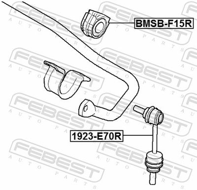 Mounting, stabiliser bar BMSB-F15R