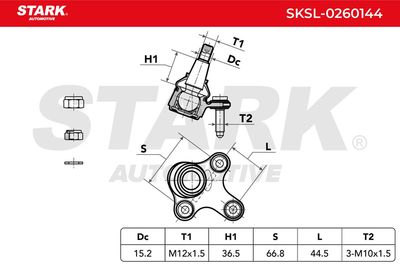 Шарнири STARK SKSL-0260144