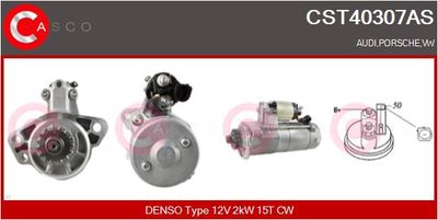 CASCO CST40307AS Стартер для VW TOUAREG (7P5, 7P6) 3.0 V6 TDI CASCO CST40307AS Стартер для VW TOUAREG (7P5, 7P6) 3.0 V6 TDI