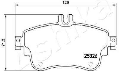 Brake Pad Set, disc brake 50-00-0547
