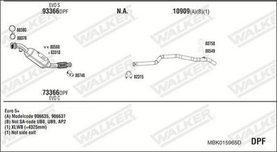 ABGASANLAGE WALKER MBK015965D