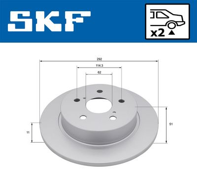 спирачен диск SKF