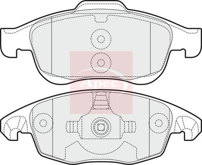 APEC Brake Pad Set, disc brake PAD1525