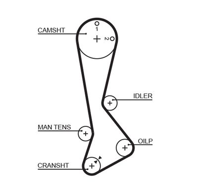 Timing Belt GATES 5198XS