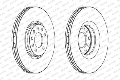 BREMSSCHEIBE FERODO DDF1237C1 1