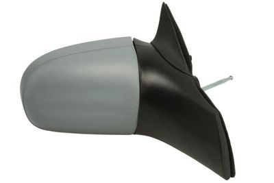 Zijspiegel Rechts (mechanisch, in reliëf, under-coated) past: OPEL CORSA B 03.93-12.02