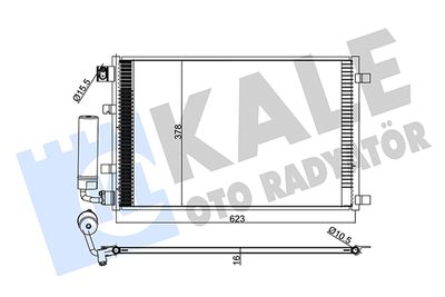 KALE-OTO-RADYATÖR 345265 Радіатор кондиціонера для NISSAN (Ниссан)