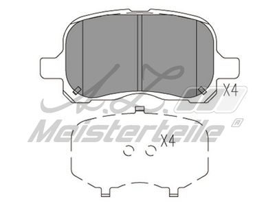 комплект спирачно феродо, дискови спирачки A.Z. Meisterteile AZMT-44-022-2276