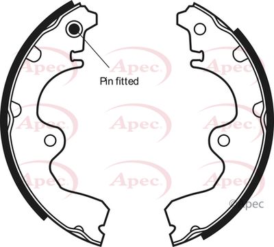 Brake Shoe Set APEC SHU518