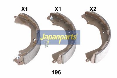 JAPANPARTS Stabdžių trinkelių komplektas