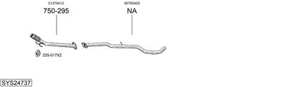 Изпускателна система BOSAL SYS24737
