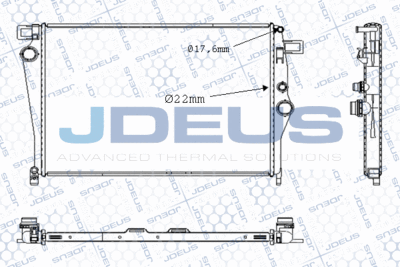 Радиатор, охлаждение двигателя JDEUS M-0171060 для MERCEDES-BENZ C-CLASS