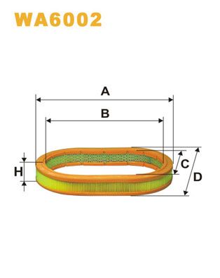 Воздушный фильтр WIX FILTERS WA6002 для MORGAN FOUR