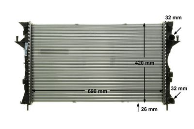 RADIATOR RACIRE MOTOR MAHLE CR459000P 9