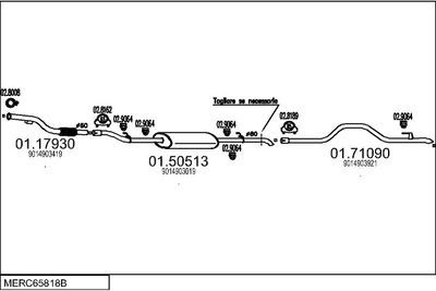 SISTEM DE ESAPAMENT MTS MERC65818B014828