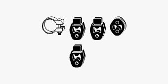 SET MONTARE SISTEM DE ESAPAMENT