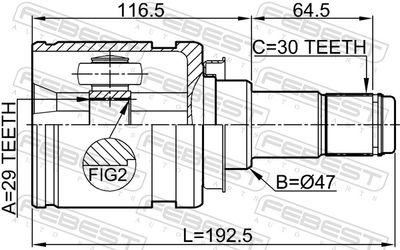 Joint Kit, drive shaft 0111-KUN26