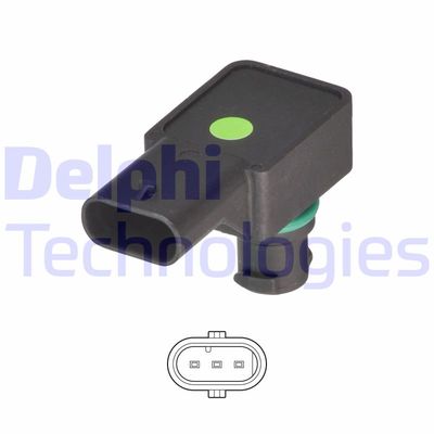 Sensor, insugstryck DELPHI PS20062-12B1