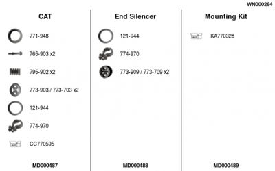 SISTEM DE ESAPAMENT FA1 WN000264
