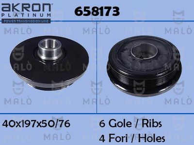 ремъчна шайба, колянов вал AKRON-MALÒ 658173