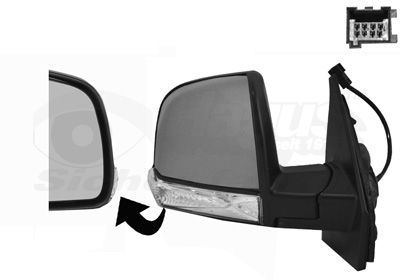 Наружное зеркало VAN WEZEL 1638806 для FIAT DOBLO